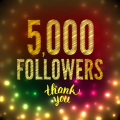 5000 followers 5K
