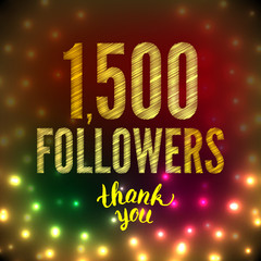 1500 followers