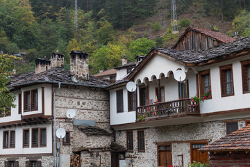 Fototapeta na wymiar The traditional village of Shiroka Laka - Bulgaria