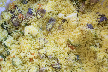 couscous with saffron and vegetables