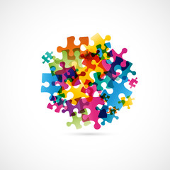 puzzle coloré