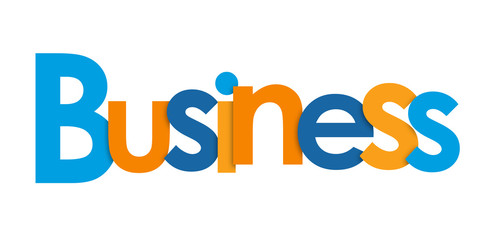 BUSINESS overlapping letters icon