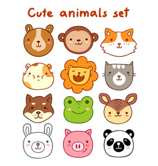 Cute animals Set