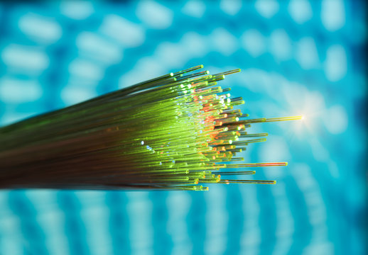 optical fiber with details and light effects