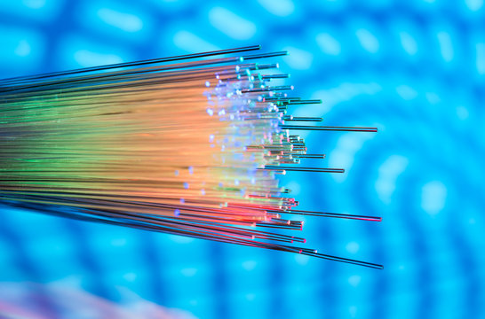 optical fiber with details and light effects