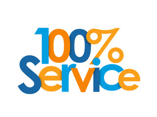 "100% Service" Icon