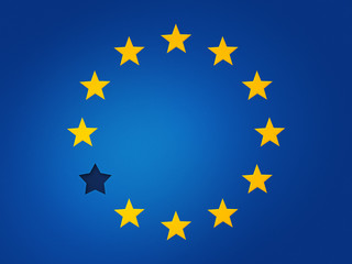 European Union Flag Without Star Graphic