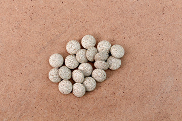 Medicine Herbal pills , alternative drug. Natural pharmaceutical pill, . Vitamin supplement for care, medication, treatment.