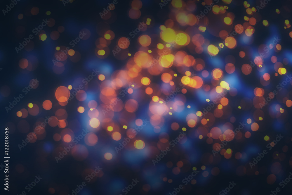 Poster abstract colorful bokeh lights background