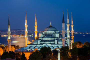 Fototapeta na wymiar The Blue Mosque Istanbul, Turkey. Sultanahmet Camii.
