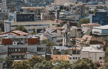 Obraz premium Mix of buildings in Bucharest