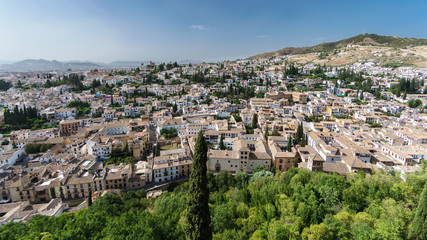 Fototapeta na wymiar Albaicin of Granada, Spain