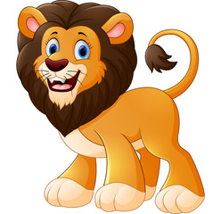 Fototapeta premium Cute lion cartoon