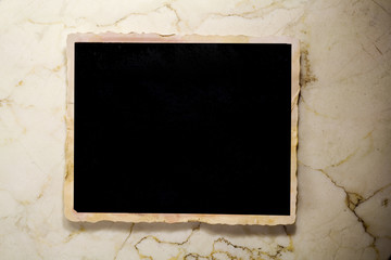 old grungy photo frame, free space for pics