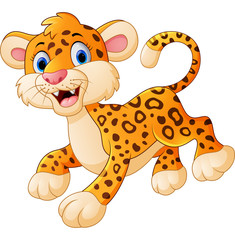 Cute leopard cartoon jump © dreamblack46