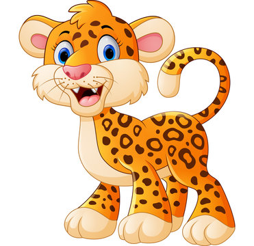 Cute leopard cartoon