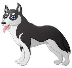 Cute fun dog cartoon