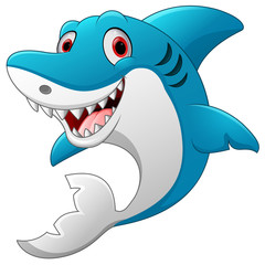 Cute shark cartoon