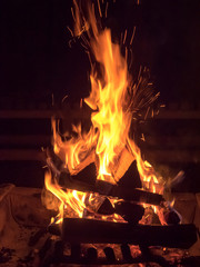 Sparkling bonfire