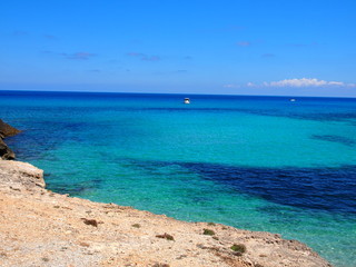 Blue sea in Majorca, Spain