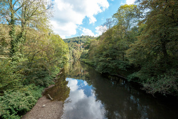 Awesome View at tranquil River Wupper / Germany