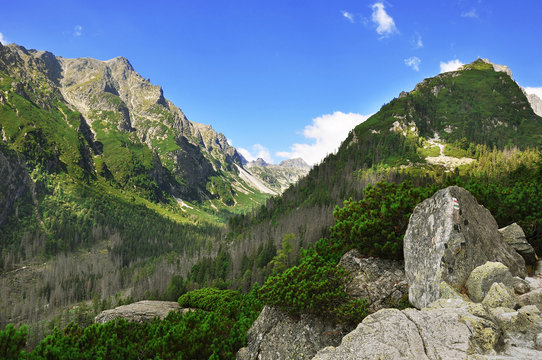 Slavkovsky peak in the National Park High Tatra