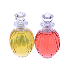 Obraz na płótnie Canvas Perfume bottles on white background