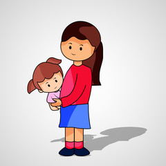 Daughters day background 