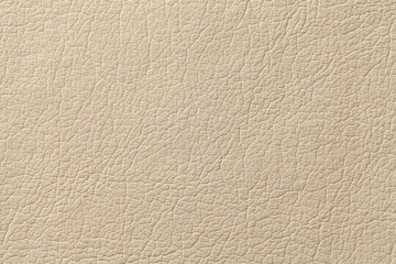 Light beige leather texture background with pattern, closeup