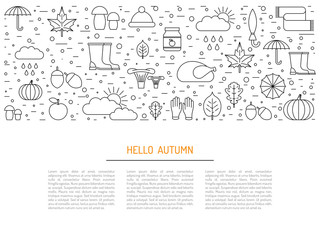 Template of autumn