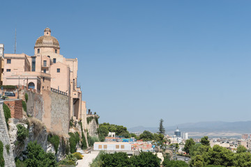 Fototapeta na wymiar View of Cagliari, in Sardinia, Italy