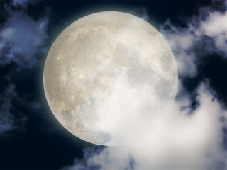 Obraz na płótnie Canvas Moon Halloween Background