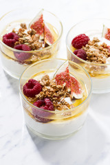 yogurt with honey and fresh figs