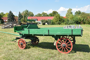 Old green carriage