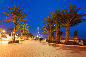 Fototapeta na wymiar Agadir at night
