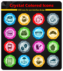 cafe icon set