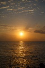 Fototapeta premium Bright sunrise over the sea