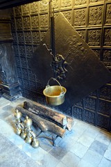 Former cave of open fire.