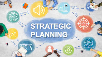 Strategy Planning Target Process Business Concept