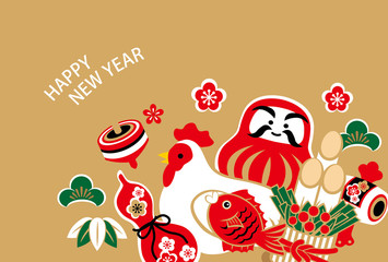 酉 いろいろ 年賀 だるま 金