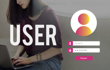 User Internet Sign In Privacy Concept