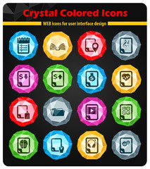 Documents icons set