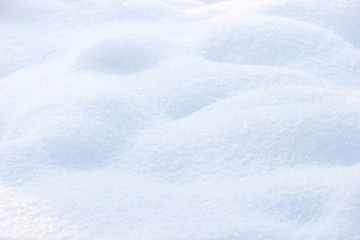 Winter background of shiny white snow
