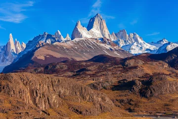 Deurstickers Cerro Chaltén Fitz Roy-berg, Patagonië