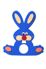 Easter decoration objects isolated on white background