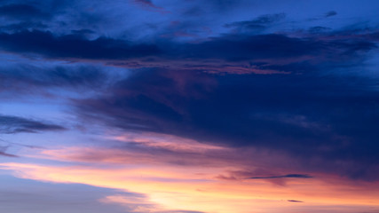 Naklejka na ściany i meble The sky in twilight time background.