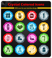 Garden tools simply icons