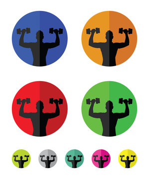 weight training group icons