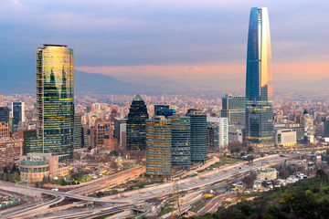 Skyline of Santiago de Chile