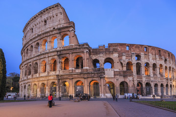 Great Colosseum at dusk